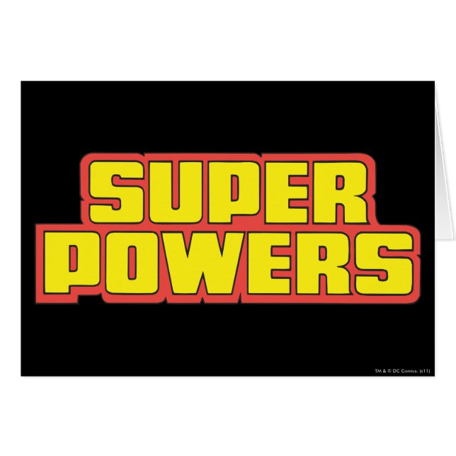 Logo Super Powers™ Jaune (Devant horizontal)