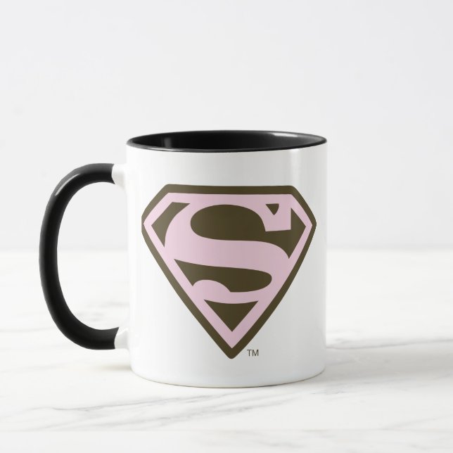 Logo "Supergirl Pink and Brown" Tasse (Links)