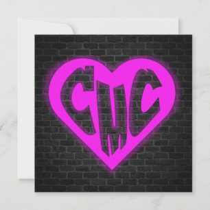 Logo sur Carte de remerciements en briques