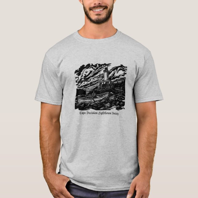 Logo-T - Shirt für Männer-Holzblöcke - Grau (Vorderseite)