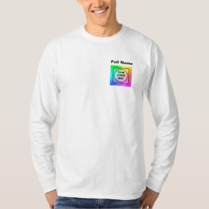 Logo-T-Shirt für Mitarbeiter mit Vordertasche für T-Shirt