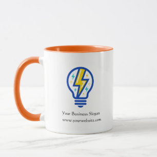 Logo-Tasse für Elektrounternehmen Tasse
