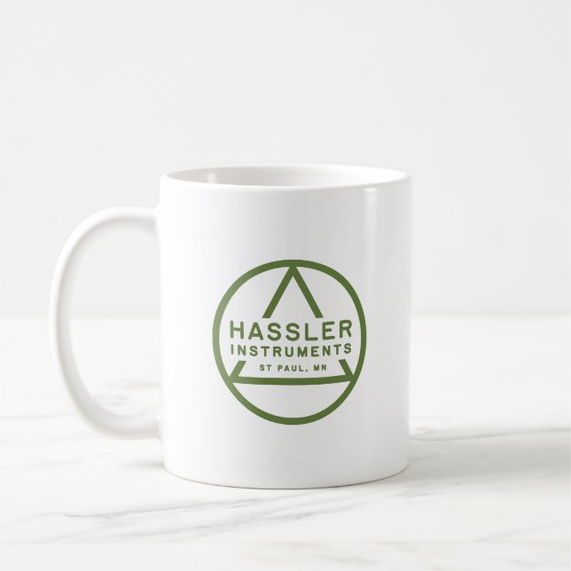 Logo-Tasse von Hassler Instruments Kaffeetasse (Links)
