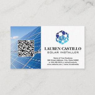 Logo technique Panneaux solaires Carte de visi