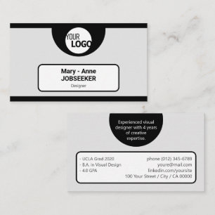 Logo Template Frame Classic Job Seeker Creatives Visitenkarte