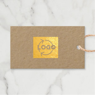 Logo-Text-Geschenk-Tag-Umschließungen Premium Kraf Geschenkanhänger