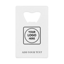 Logo-Text-QR-Code Geschäft Kreditkarte Design Geldbeutel Flaschenöffner