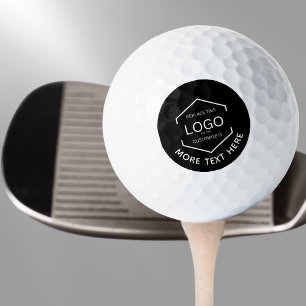 Logo Text Schwarzer Hintergrund Werbung Golfball