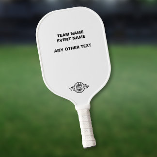 Logo/ Text Uoload Turnier-Event Pickleball Schläger