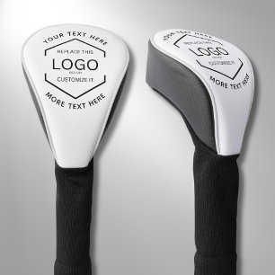 Logo Text Weißer Hintergrund Werbeaktion Golf Headcover