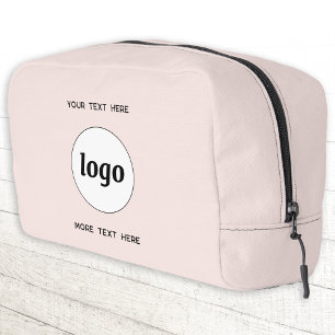 Logo-Text Werbeaktion Branding Rosa Rosa Waschbeutel