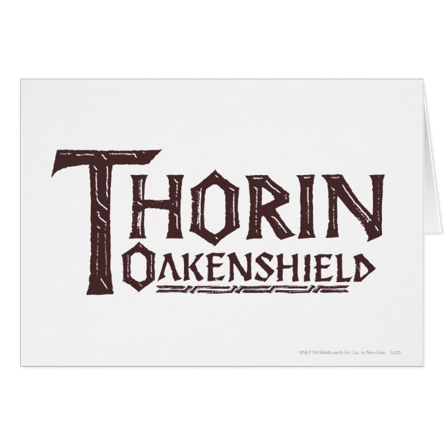 Logo THORIN OAKENSHIELD™ Brown (Devant horizontal)