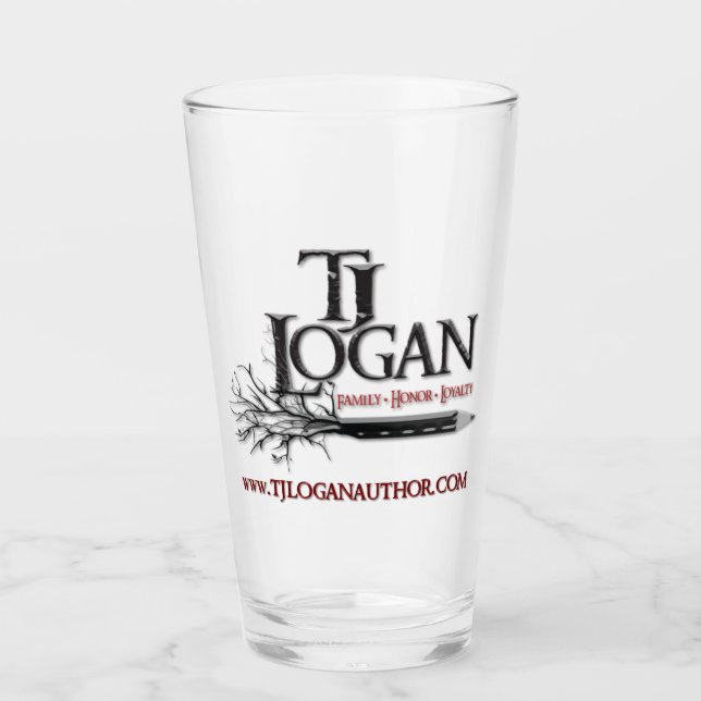 Logo TJ Logan 16 oz. Verre (Devant)