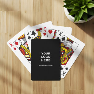 Logo und benutzerdefinierter Text Business-Werbema Spielkarten