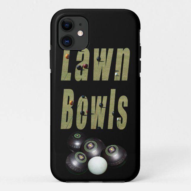Logo und Bowle für Rasenbowls, Case-Mate iPhone Hülle (Rückseite)