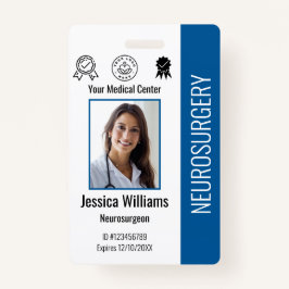 Logo und Foto-ID für personalisierte Krankenhausmi Ausweis