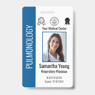 Logo und Foto-ID für personalisierte Krankenhausmi Ausweis