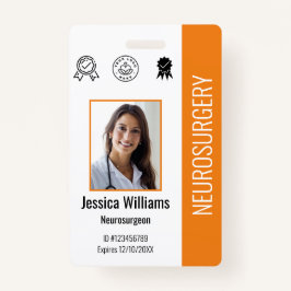 Logo und Foto-ID für personalisierte Krankenhausmi Ausweis