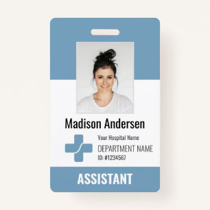 Logo und Foto-ID für personalisierte Krankenhausmi Ausweis