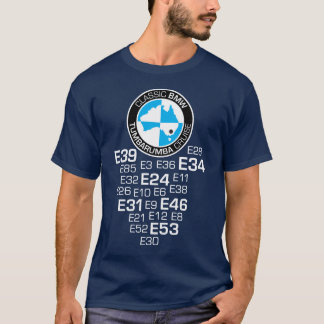 Logo und Modelle auf der Vorderseite T-Shirt