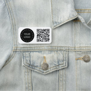 Logo und QR-Code Namensschild