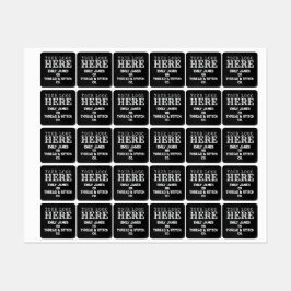 Logo und schwarze Textilien Etiketten