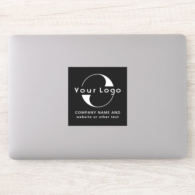 Logo und Text auf dem Notebook-Bildschirm "Vinyl P Aufkleber (Computer)