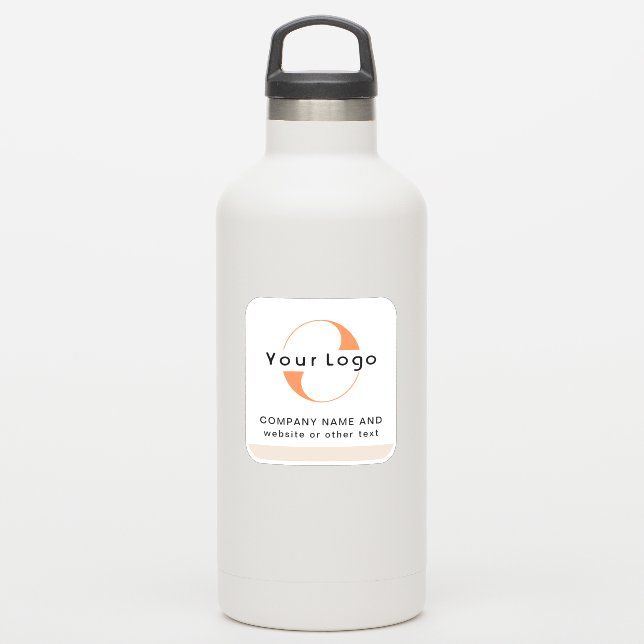 Logo und Text auf dem Wasser-Flaschenhaus-Vinyl-Pl Aufkleber (Wassserflasche)