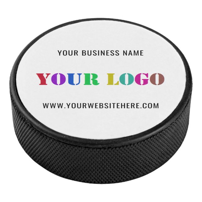 Logo und Text-Hockey-Vorlage für benutzerdefiniert Eishockey Puck (3/4)