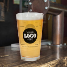 Logo und Text personalisiertes Bier