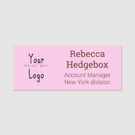 Logo und Text Professional Custom Company Namensschild