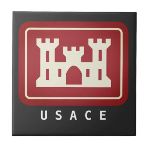 Logo und Text von USACE Fliese