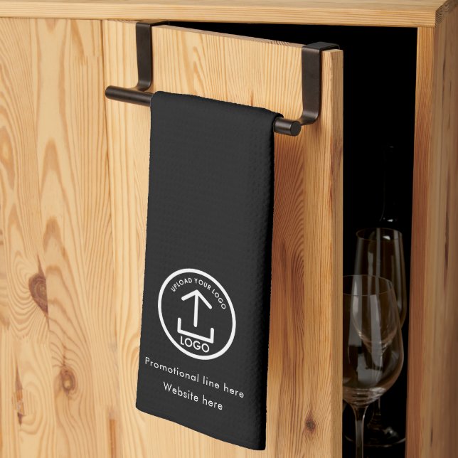 Logo- und Textwerbung für das Branding von Unterne Geschirrtuch (Drittel gefaltet)