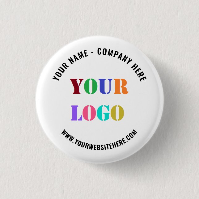 Logo und Werbetaste für benutzerdefinierte Unterne Button (Vorderseite)
