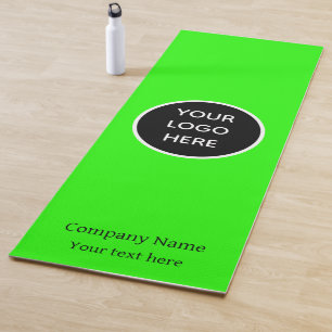 Logo Unternehmen Grün Business Fitnessstudio Einfa Yogamatte
