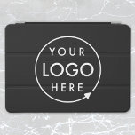 Logo | Unternehmen Minimalistisch iPad Air Hülle<br><div class="desc">Ein einfaches,  individuelles schwarzes Geschäftsmodell in modernem minimalistischem Stil,  das mit Ihrem Firmenlogo leicht aktualisiert werden kann. Wenn Sie Hilfe bei der Personalisierung dieses Produktes benötigen,  kontaktieren Sie mich bitte über den unten stehenden Nachrichtenkopf und ich werde Ihnen gerne weiterhelfen.</div>