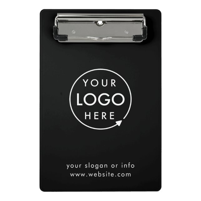 Logo | Unternehmen Minimalistisch Mini Klemmbrett (Vorderseite)