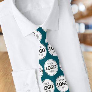 Logo Upload Benutzerdefinierte Krawatte in Teal fü