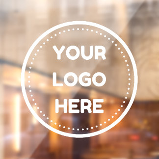 Logo-Upload Firmenlogo für Unternehmen benutzerdef Fensteraufkleber