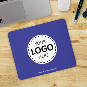 Logo-Upload Modern Simple Blue Mousepad