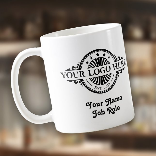 Logo-Upload, Name/Rolle des Unternehmens, Tasse de (Von Creator hochgeladen)