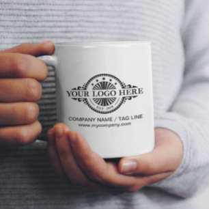 Logo-Upload, Webadresse, Beruflicher Geschäftsbetr Kaffeetasse