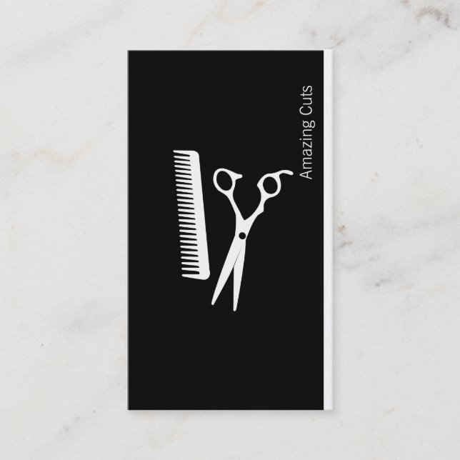 Logo-Variation (Jet-schwarz) Visitenkarte (Vorderseite)