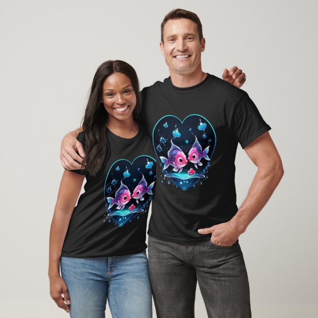 Logo Vector Valentinstag Visualisierung T-Shirt (Unisex)