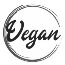 Logo Vegan Classic Round Sticker