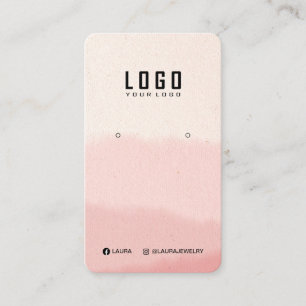 Logo-Verleihkarte Social Media-Aquarell Visitenkarte