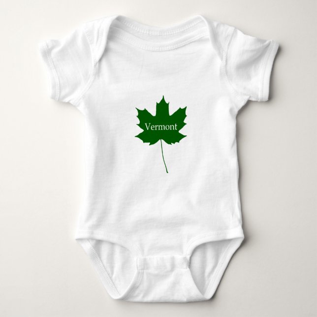 Logo Vermonts USA (Zuckerahorn) Baby Strampler (Vorderseite)