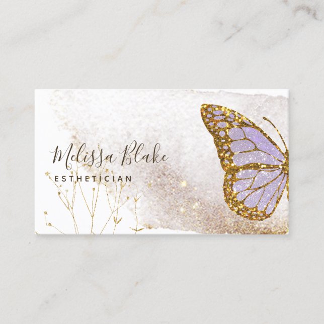 Logo-Visitenkarte für den Schmetterling Visitenkarte (Vorderseite)