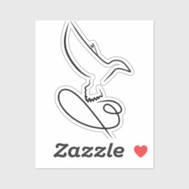 Logo-Vogeldesignfalke Aufkleber