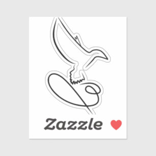 Logo-Vogeldesignfalke Aufkleber